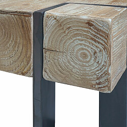 Avis Mendler Table basse de salon HWC-A15, table d'appoint , jardinière, bois massif de sapin rustique ~ 70x70cm