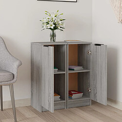 Avis Maison Chic Ensemble de 2 Buffets,commode,console pour rangement Sonoma gris 30x30x70 cm Bois d'ingénierie -MN90777