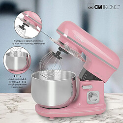 Acheter Robot Pâtissier Boulangerie Cuisine Ménager Multifonction Bol 5L, 1100, Rose, Bomann, KM 6030