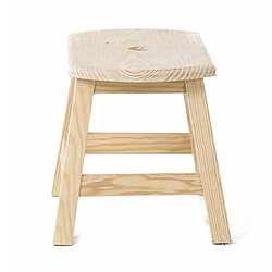 Avis Mes Tabouret 37x24x42 cm en pin naturel - BEAUFORT