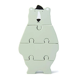 Trixie Baby Puzzle formes animaux en bois - Mr Polar bear 