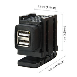 Acheter Wewoo Pour adaptateur de câble USB SAE vers USB, de prise d'alimentation à double port 3.1A Smart Phones, tablettes, GPS