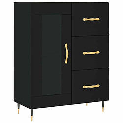 Maison Chic Buffet,Meuble de Rangement,commode pour salon,Cuisine noir 69,5x34x90 cm bois d'ingénierie -MN44833