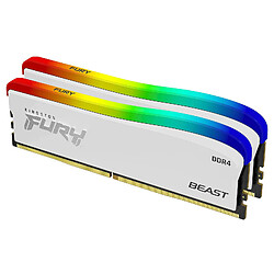 Kingston FURY Beast White RGB SE 16 Go (2 x 8 Go) DDR4 3600 MHz CL17