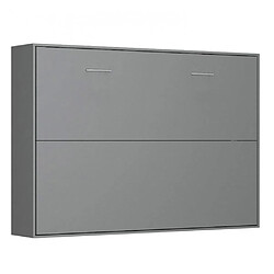 Inside 75 Armoire lit horizontale escamotable STRADA-V2 gris graphite mat couchage 140*200 cm.