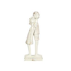 Figurine Décorative Romimex Blanc Résine Enfants 14 x 38 x 7 cm 