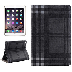 Wewoo Smart Cover gris pour iPad Mini 4 Grille Texture Horizontal Flip Smart étui en cuir avec Titulaire & Card Slots & Wallet