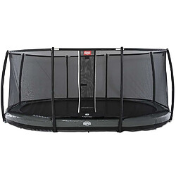 Trampoline oval BERG InGround Elite Gris 520 x 345 + Filet