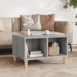 vidaXL Table basse Sonoma gris 60x50x36,5 cm Bois d'ingénierie 