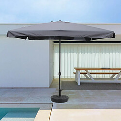 Concept Usine Parasol droit carré 2,95 x 2,95 m gris PALERME