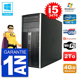 PC HP 6300 MT Intel Core i5-3470 RAM 4Go Disque Dur 2To Graveur DVD Wifi W7 · Occasion 