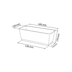 Pot de fleursavec crochet Prosperplast DRL500PW 12L Ratolla anthracite