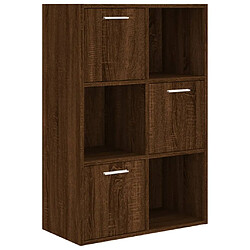 vidaXL Armoire de rangement Chêne marron 60x29,5x90 cm