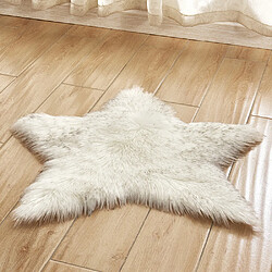 Tapis de sol pentagramme tapis antidérapant tapis poilu doux moelleux tapis de tapis en fausse fourrure maison 