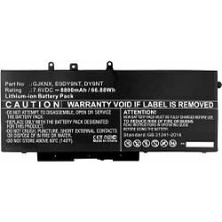 Microbattery Laptop Battery for Dell 67Wh Li-Pol 7.6V 8800mAh Latitude 14 5491 15 5591 5280 5290 5480 5490 5495 5580 5590, Precision 3520 3530