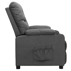 Avis vidaXL Fauteuil Gris clair Tissu