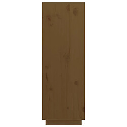 Avis vidaXL Buffet haut Marron miel 89x40x116,5 cm Bois massif de pin