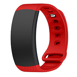 Wewoo Bracelet pour montre connectée en silicone Samsung Gear Fit2 SM-R360taille de la dragonne 126-175mm rouge 