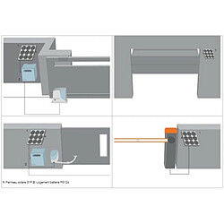 King-Gates Kit solaire photovoltaïque pour alimentation 24V avec caisson batterie King Gates GOGREENKIT