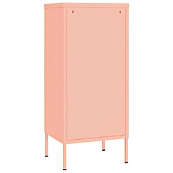 Acheter vidaXL Armoire de rangement Rose 42,5x35x101,5 cm Acier