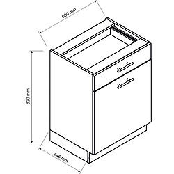 Acheter Pegane Cuisine complète d'angle ANIA 9 éléments couleur Graphite - Longueur 200/260 cm