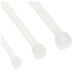 Attaches de câble InLine® longueur 500 mm, largeur 4,8 mm, blanc 100 pcs.