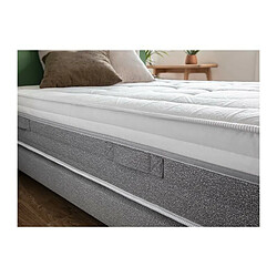 Somdream Ensemble matelas 160 x 200 cm + Sommier + Pieds - Ressort - 28 cm - DREAMCOMFORT