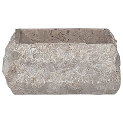 vidaXL Lavabo Gris 30x30x13 cm Marbre