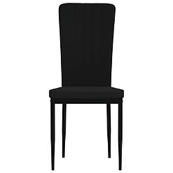 Acheter Maison Chic Lot de 2 Chaises à manger,Chaise pour cuisine,Solide Structure Noir Velours -MN76186