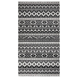 vidaXL Tapis à tissage plat d'extérieur 115x170 cm Gris foncé 