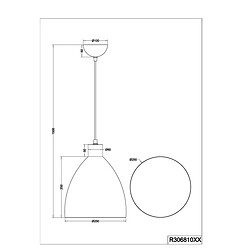 Avis TRIO LIGHTING Suspensions Jagger Blanc mat 1x40W E27