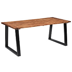 Maison Chic Table de salle à manger,Table à dîner Bois d'acacia massif 180x90 cm -GKD88633