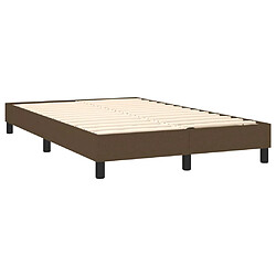 Acheter vidaXL Sommier à lattes de lit matelas et LED Marron foncé 120x200 cm