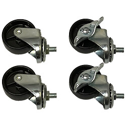 Sandberg Wheels for Alu Slatwall 4-pack