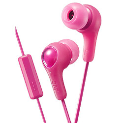 JVC GUMY PLUS : Ecouteurs intra-auriculaires avec microphone et télécommande- Rose