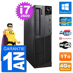 PC Lenovo M92p SFF Intel i7-2600 RAM 4Go Disque Dur 1To Windows 10 Wifi · Occasion 