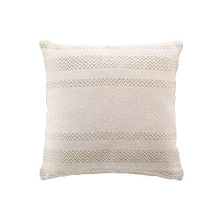 Douceur D'Interieur Coussin déhoussable ALTHA - Coton jacquard - 40 x 40 cm - Ecru