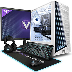 Vibox II-92 PC Gamer Vibox II-92 PC Gamer - 24" Écran Pack - Six Core Intel i5 11400F Processeur 4.4GHz - Nvidia RTX 4060 Ti OC 8Go - 16Go RAM - 1To NVMe M.2 SSD - 600W PSU - Windows 11 - WiFi