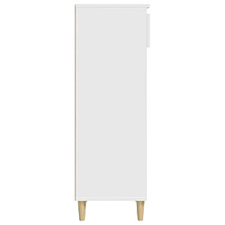 Maison Chic Armoire à Chaussures,Meuble de Rangement à Chaussures Blanc 40x36x105 cm Bois d'ingénierie -MN39827 pas cher