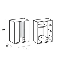 Avis Inside 75 Armoire d'angle KROOS blanc brillant