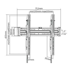 Acheter Support mural inclinable pour écran de 40'' à 70'' - t4070 - MBG FRANCE