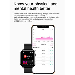 Yonis Montre Connectée IP68 Suivi Santé ECG Spo2