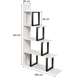 Avis Hanah Home Etagère en aggloméré et métal Step blanc.