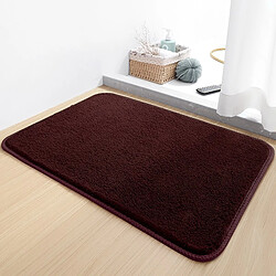 LUUCOZK Tapis de bain antidérapants absorbants à séchage rapide pour salle de bainTapis-café-50x80CM 