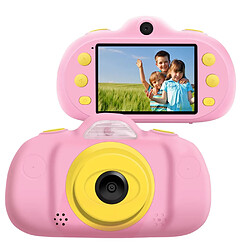 Wewoo Caméra Enfant P8 Appareil photo pour enfants à double objectif de 2,4 mégapixels de 2,4 poucesprise en charge de la carte Micro SD 32 Go rose 