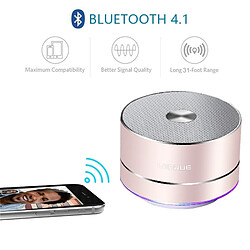 Wewoo Enceinte Bluetooth Haut-parleur sans fil portable LENRUE Haut-parleurs stéréo à LED avec micro intégré MP3 MINI Subwoof Smart Column Loudspeaker pas cher