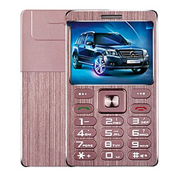 Mini Téléphone Portable Rose Gold 1.77 Pouces Dual SIM Bluetooth MP3 Anti-Perte Rose Gold YONIS 