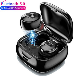 GUPBOO Écouteurs sans fil TWS Bluetooth 5.0 étanches IPX5 3D stéréo avec boîtier de charge 