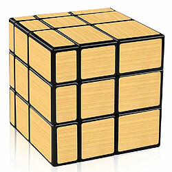 Universal Cube, cube speed cube 3x3x3, sticker fibre de carbone magique lisse cube brut, noir (or)