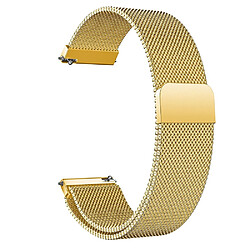 Avis Wewoo Bracelet pour montre connectée de poignet en acier inoxydable magnétique Milanis WatchBand Galaxy Watch Active 20mm Or